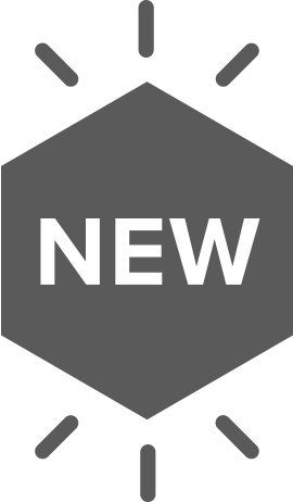 Graphic showing a hex with the words "New"