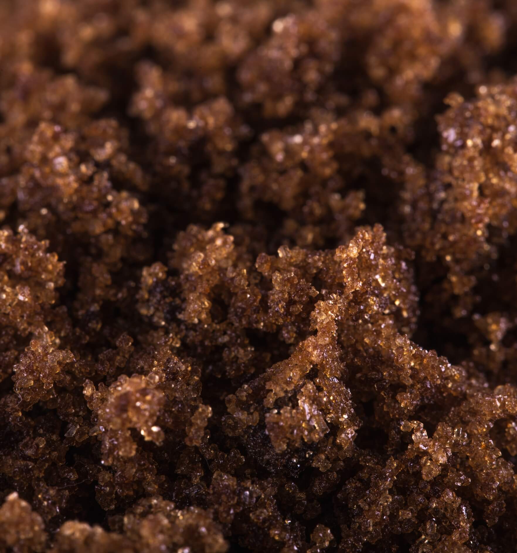 Image showing dark muscovado sugar texture close-up.