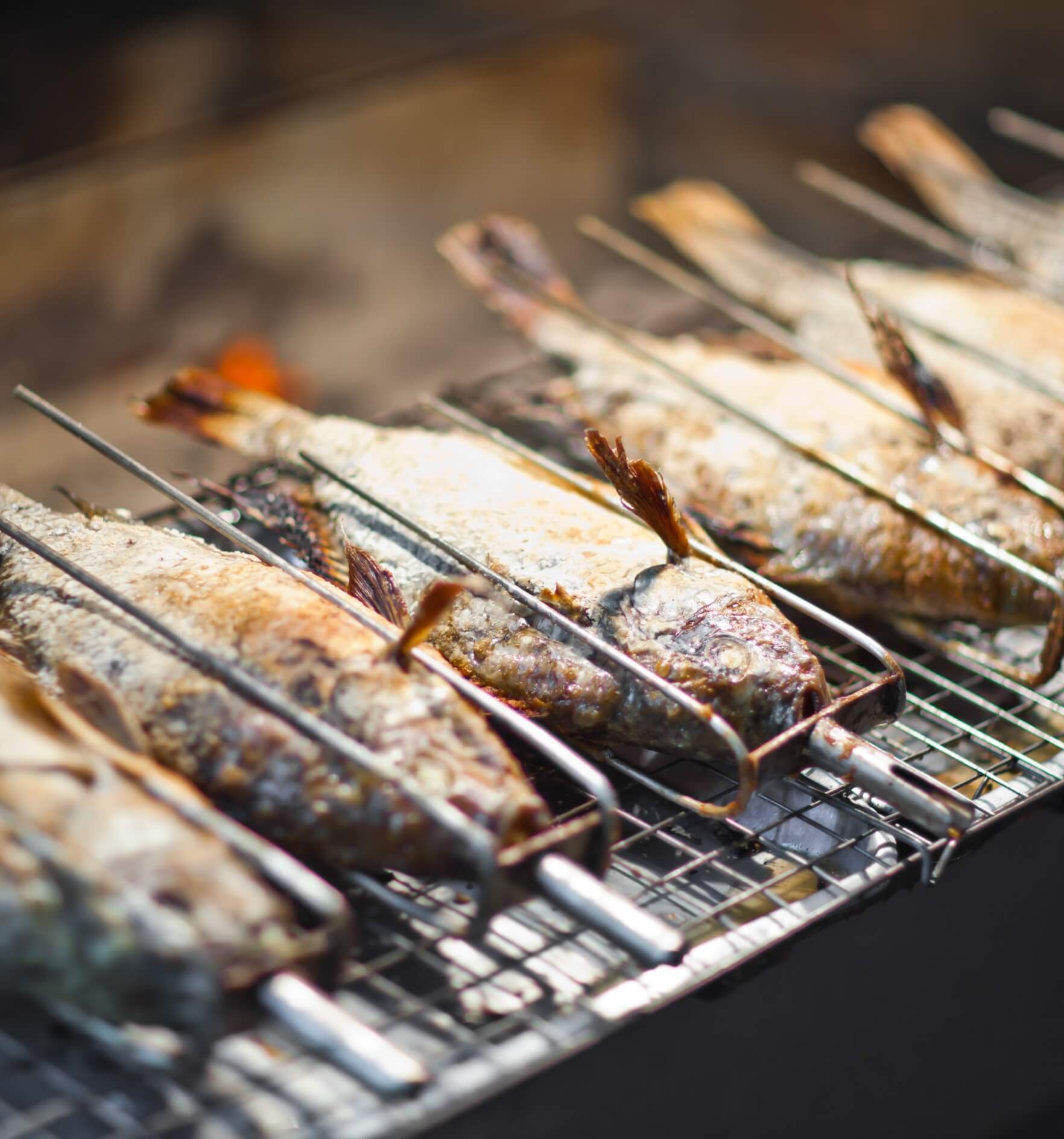 Image showing salted grilled fish