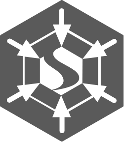 Graphic showing arrows pointing to an S